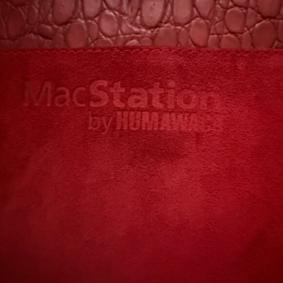 Red Leather Laptop/Portfolio Briefcase - Picture 3 of 6